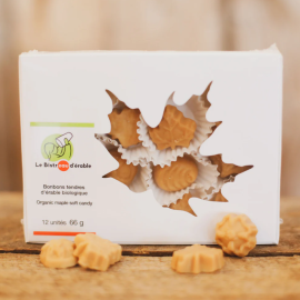 Bonbons tendres d’érable biologiques du Québec