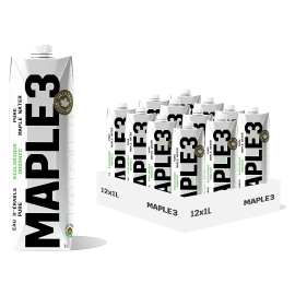 12 contenants de 1 litre d'eau d'érable Maple3