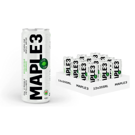 12 cans of 355 ml Maple3 maple water