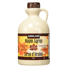 1 liter jug Kirkland maple syrup