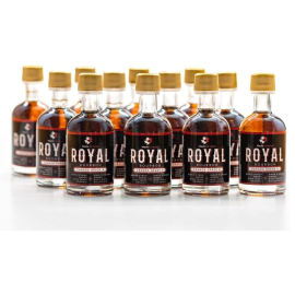lot of 12 bottles of 50 ml royal bourbon maple syrup